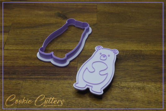 Bear Animal Woodland Themed Cookie Cutter/Stamp Embosser #WA18