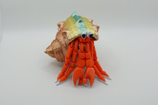 Hermit Crab (With Shell) - (Articulated)